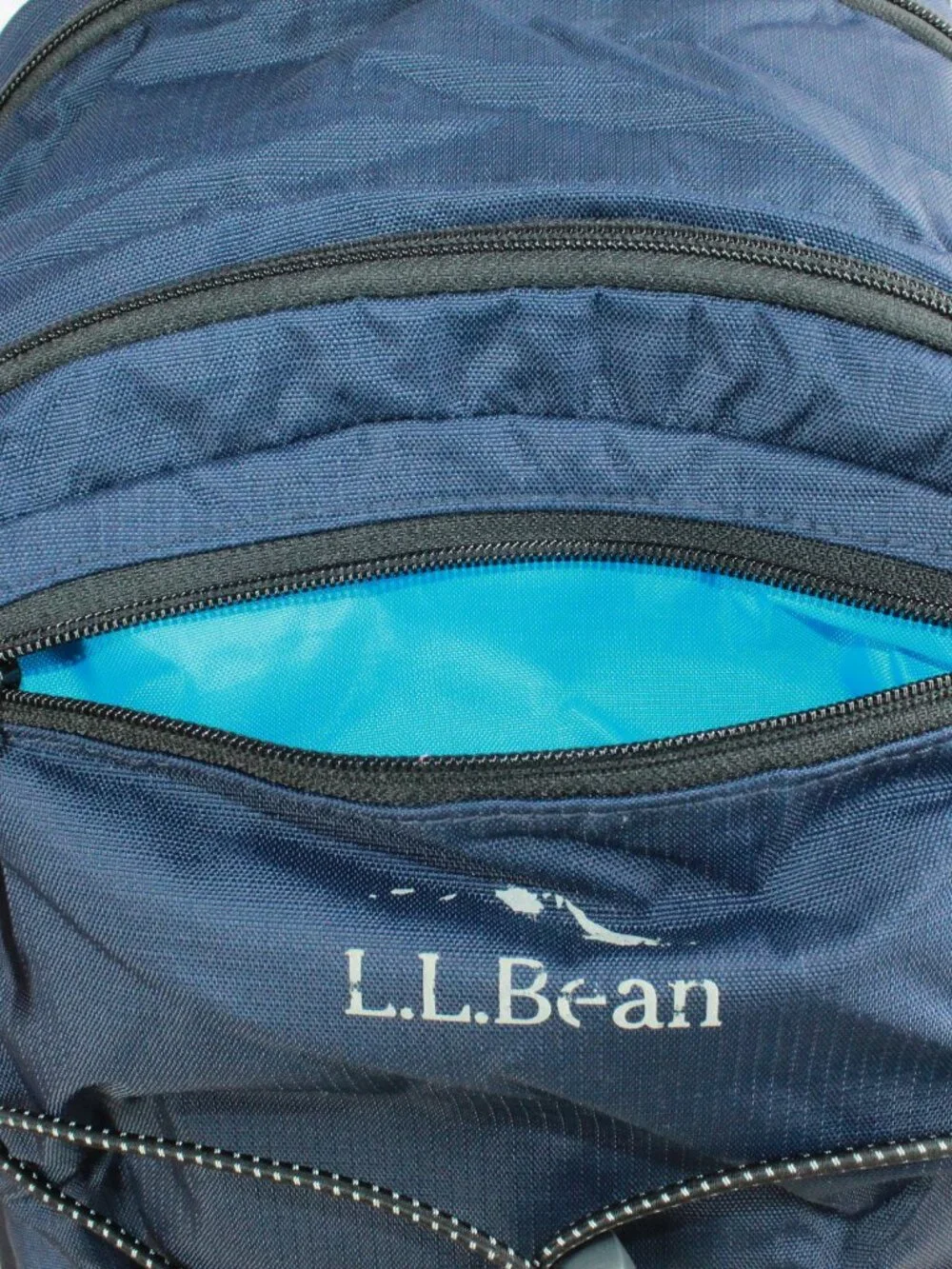 LL Bean Unisex Adult Comfort Carry Laptop School Hiking Backpack Navy Blue 30L